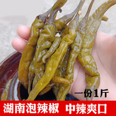 酱辣椒湖南土特产益阳酸辣椒坛子菜腌辣椒开胃下饭酱菜青泡椒500g