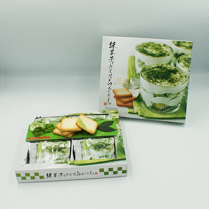 日本信州特产 抹茶夹心饼干 轻井泽特产果片煎饼零食 礼盒