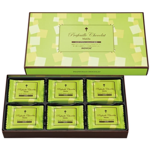 日本北海道ROYCE 抹茶巧克力夹心薄片礼30片草莓牛奶焦糖味礼盒