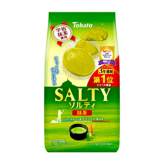 日本Tohato桃哈多SALTY黄油海盐抹茶曲奇饼干零食蔡文静推荐