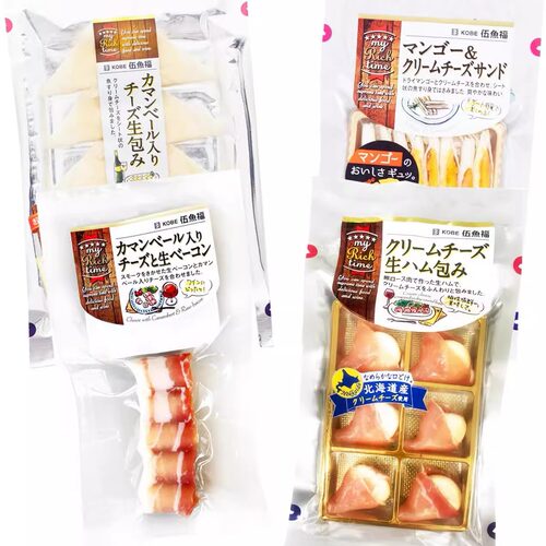 包邮日本伍渔福kobe芒果芝士条芝