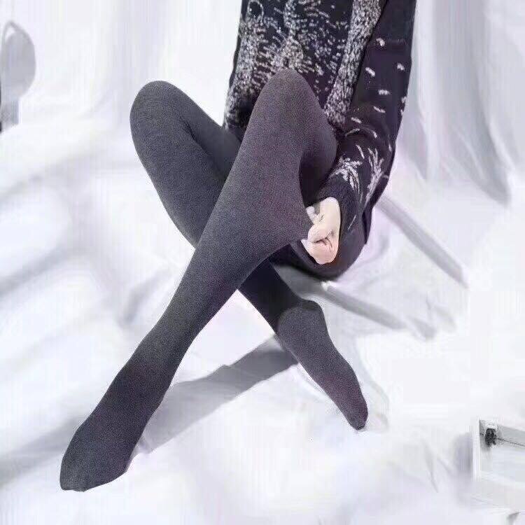 直条连裤袜秋冬日系显廋竖条纹麻花外穿 精梳棉 天鹅绒打底袜女