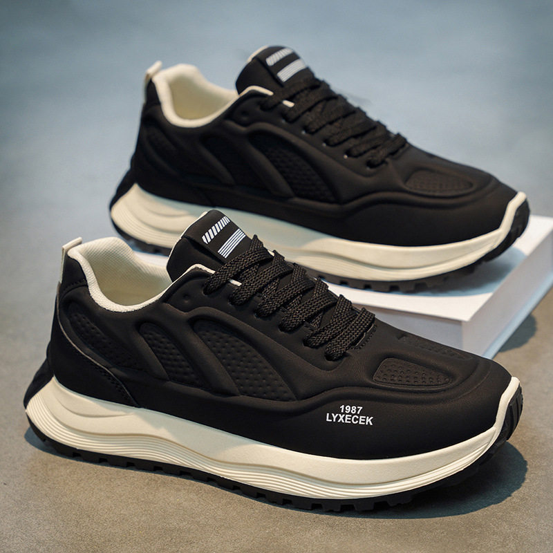 男士冬季防滑厚底老爹鞋