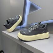 潮鞋 亮面个性 厚底增高系带休闲鞋 百搭男式 潮流男鞋 2026年早春新款