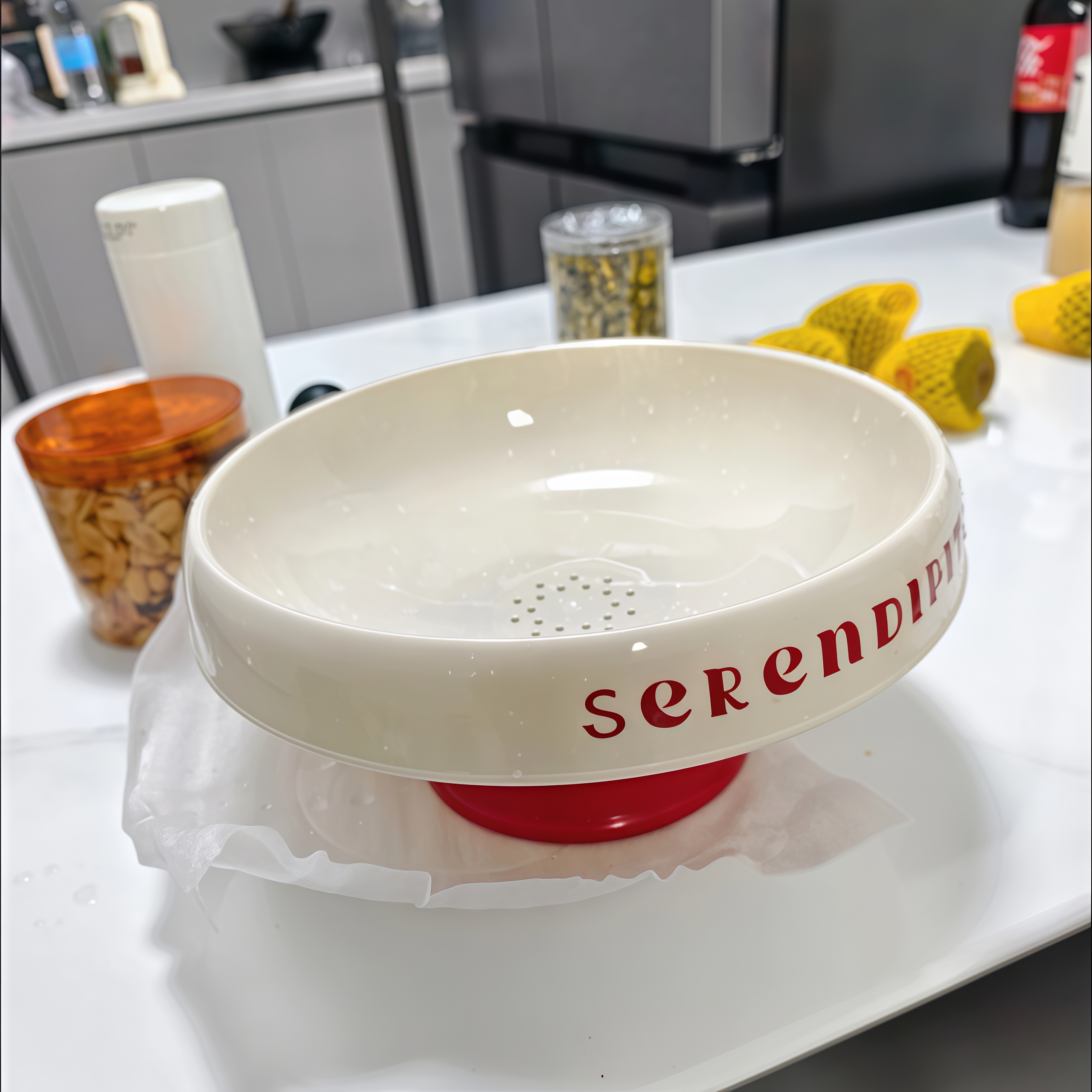 法式高脚水果盘客厅家用茶几零食摆放盘沥水果盆轻奢多巴胺糖果盘