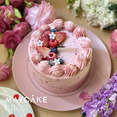 母亲节覆盆子布蕾奶油蛋糕新品 酸甜可口动物奶油生日蛋糕 热销爆款