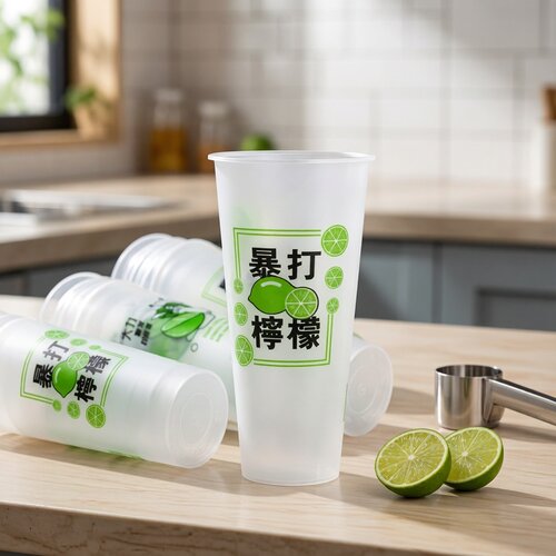 一次性饮品柠檬茶果汁杯700毫升