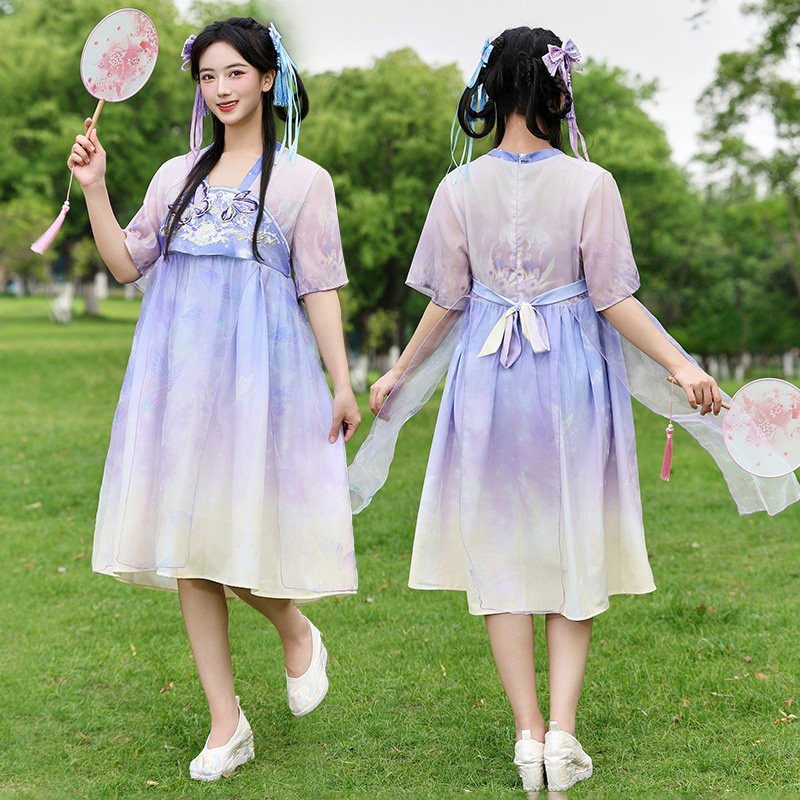胖女童汉服古风超仙公主裙