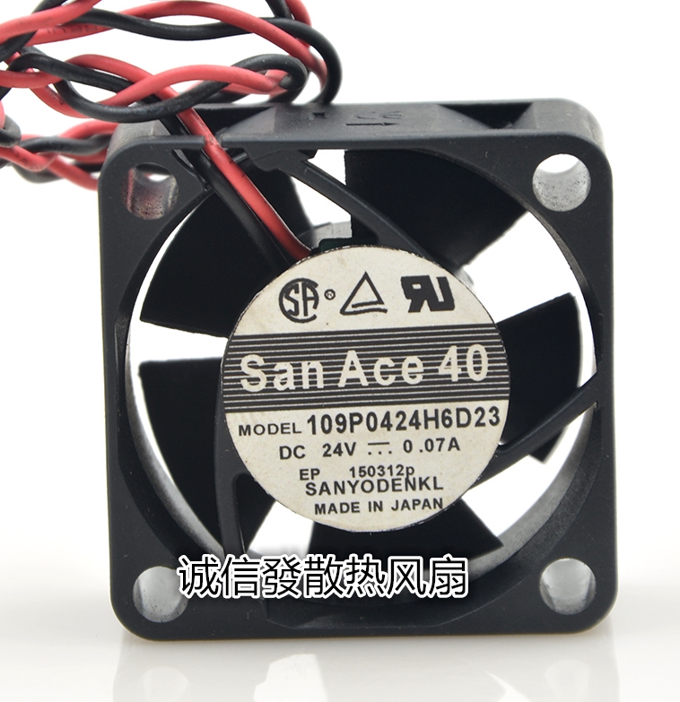 日本三洋 sanyo  24v 0.07a 4020  109p0424h6d23 4cm 散热风扇