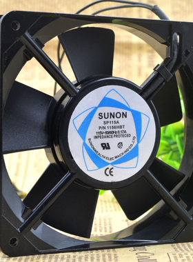 原装SUNON建准  12025 115V 0.17A SP115A 1156HBT 12CM 散热风扇