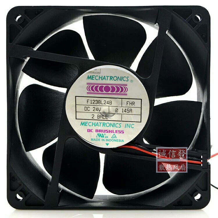 原装 NONOI F1238L24B 24V 0.145A 12CM 12038 医疗设备 静音风扇