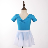 Синий, шифоновый, короткий рукав