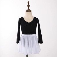 Черный шифоновый лонгслив