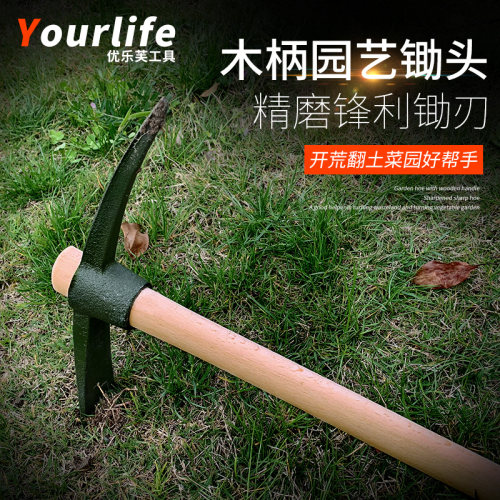 挖笋工具园艺双扁尖凿条锄洋镐