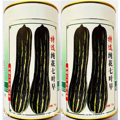 特选纯花七叶早南瓜种子花皮长南瓜吊瓜倭瓜种子好吃面甜大田种