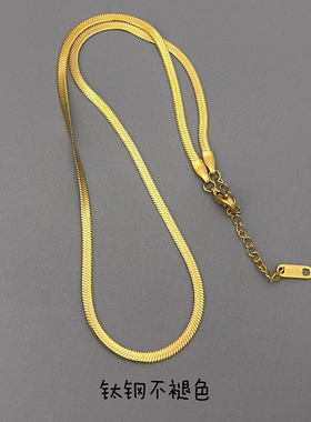 欧美ins谷爱凌蛇骨链不掉色