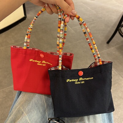 可爱精致手机包小手提包便携百搭吸睛撞色补妆实用外出手机包