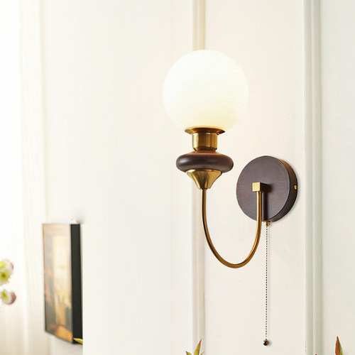 充电壁灯免布线 法式轻奢复古高级感小众客厅走廊背景墙卧室壁灯