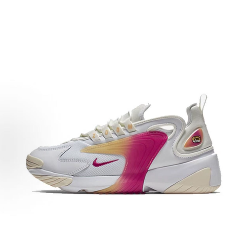 NIKE/耐克Zoom 2K减震防滑耐磨透气休闲跑步鞋粉白 AO0354-102