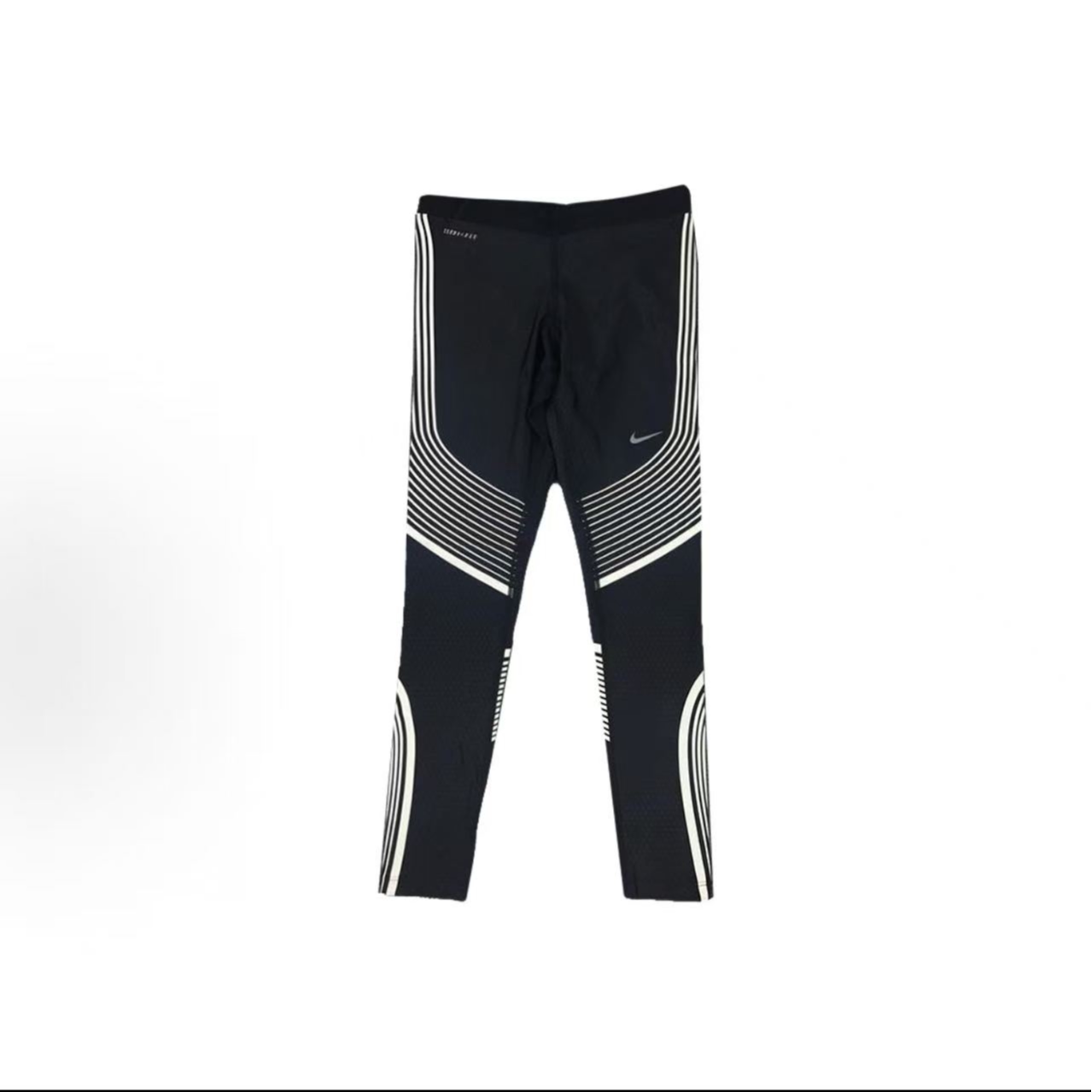 Nike耐克 速干紧身条纹 跑步长裤 男款 717751-013