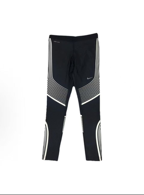 Nike耐克  速干紧身条纹 跑步长裤 男款 717751-013