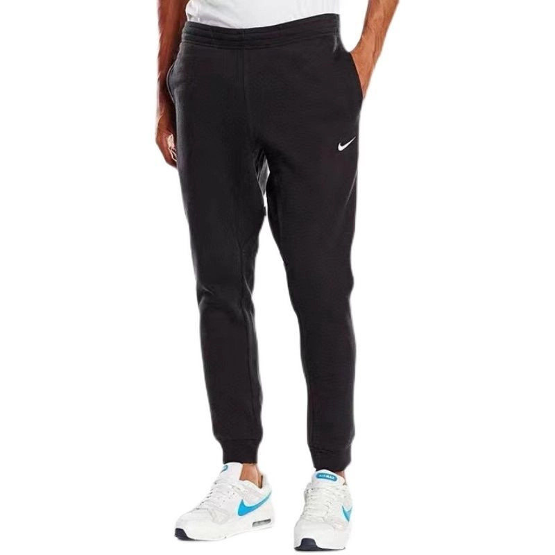 NIKE/耐克男子刺绣小勾LOGO抓绒保暖运动收脚长裤716831-010 DD