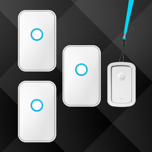 充电门铃无线家用一拖三不用插电超远距离智能遥控电子门钟呼叫器