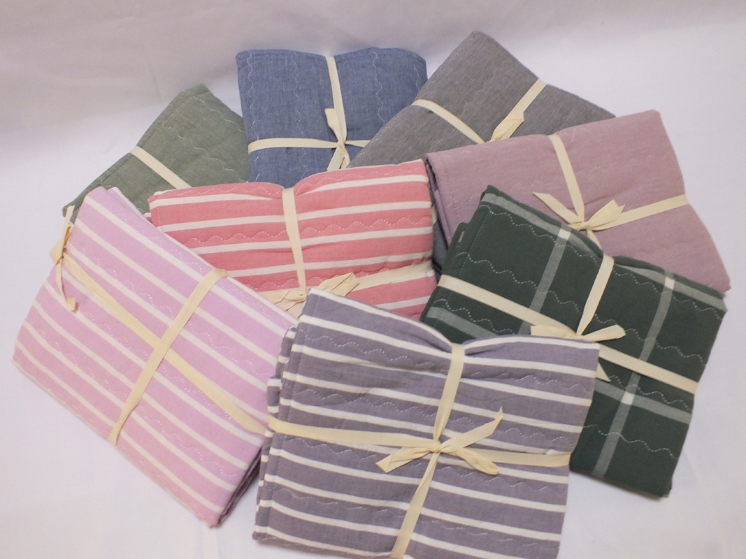 纯棉加厚枕套 全棉条格成人日式枕套74*48大号枕头芯套1个装 清仓