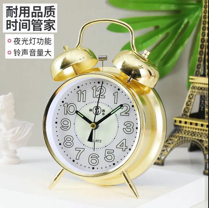 合飞闹钟夜光走时静音