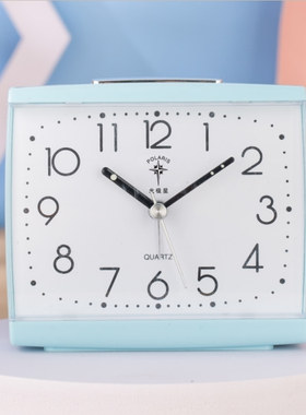 北极星康巴丝闹钟老人学生儿童大字清晰创意时尚超静音床头钟表
