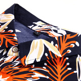 新款加大码男士花衬衫休闲外套灰墙1210P38，男装衬衫，星座101C（原电商A011-3）