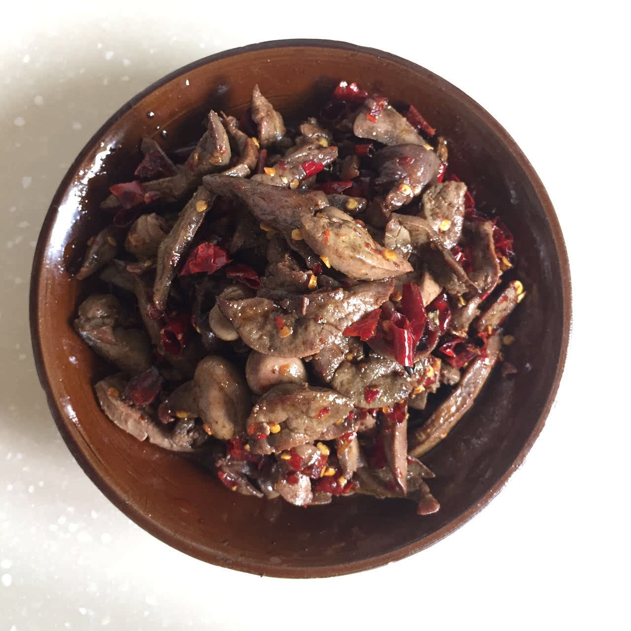 餐饮制售定制1000克左右麻辣冷吃兔肝现炒现卖另售冷吃兔