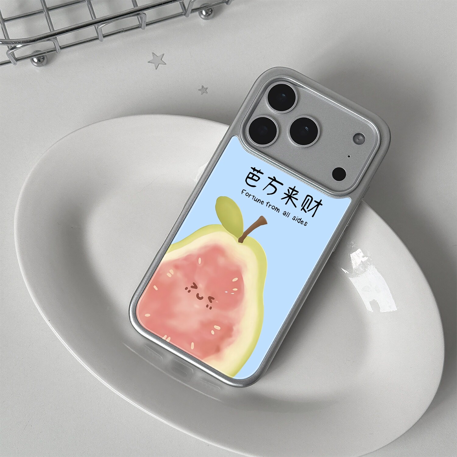 ins风可爱卡通防摔苹果手机壳