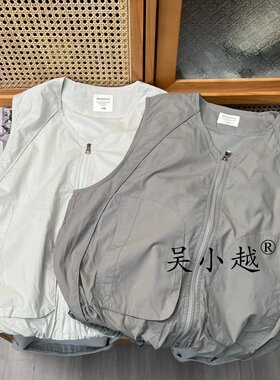 吴小越w2101儿童春秋款马甲极简风宽松版型中大童薄款男孩外穿时