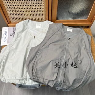 型中大童薄款 男孩外穿时 马甲极简风宽松版 吴小越w2101儿童春秋款