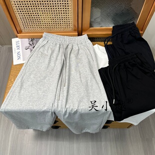 吴小越W2446男童针织薄夏款直筒裤子儿童长裤男孩休闲运动裤