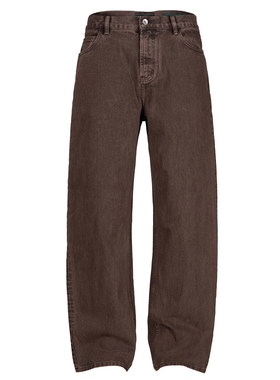 OD/DARKNESS 2026春夏阿苏特染酵洗成衣水洗做旧咖啡色直筒牛仔裤