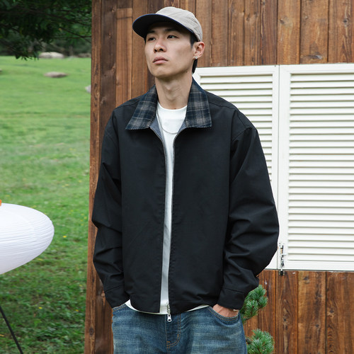 OD双面穿日系复古工装行政夹克