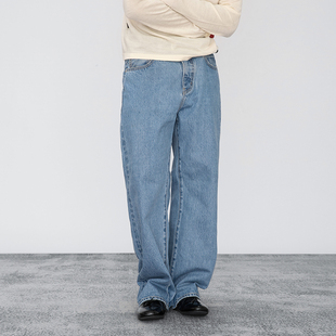 OD/DARKNESS2026夏 水洗蓝做旧毛边窄幅白红赤耳14.1oz直筒牛仔裤