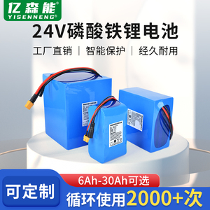 24V磷酸铁锂电池组30AH大容量A品