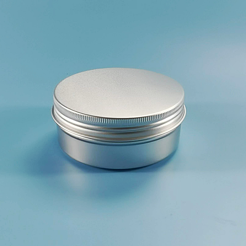 6个150G83*38螺纹铝盒圆形分装盒通用茶叶花茶干果密封金属包装盒
