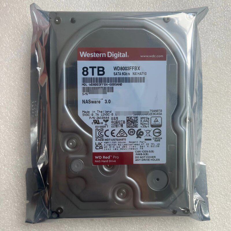 特价出全新原装正品0通电西数8T红盘Pro,型号:WD800--议价商品