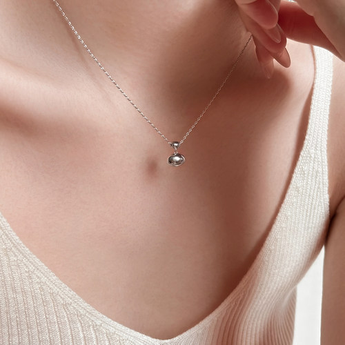 都市街头/法式S925纯银豆豆项链