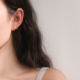 925银防过敏小钻耳环 岚屿 小众AB款 通勤百搭气质简约耳钉耳饰