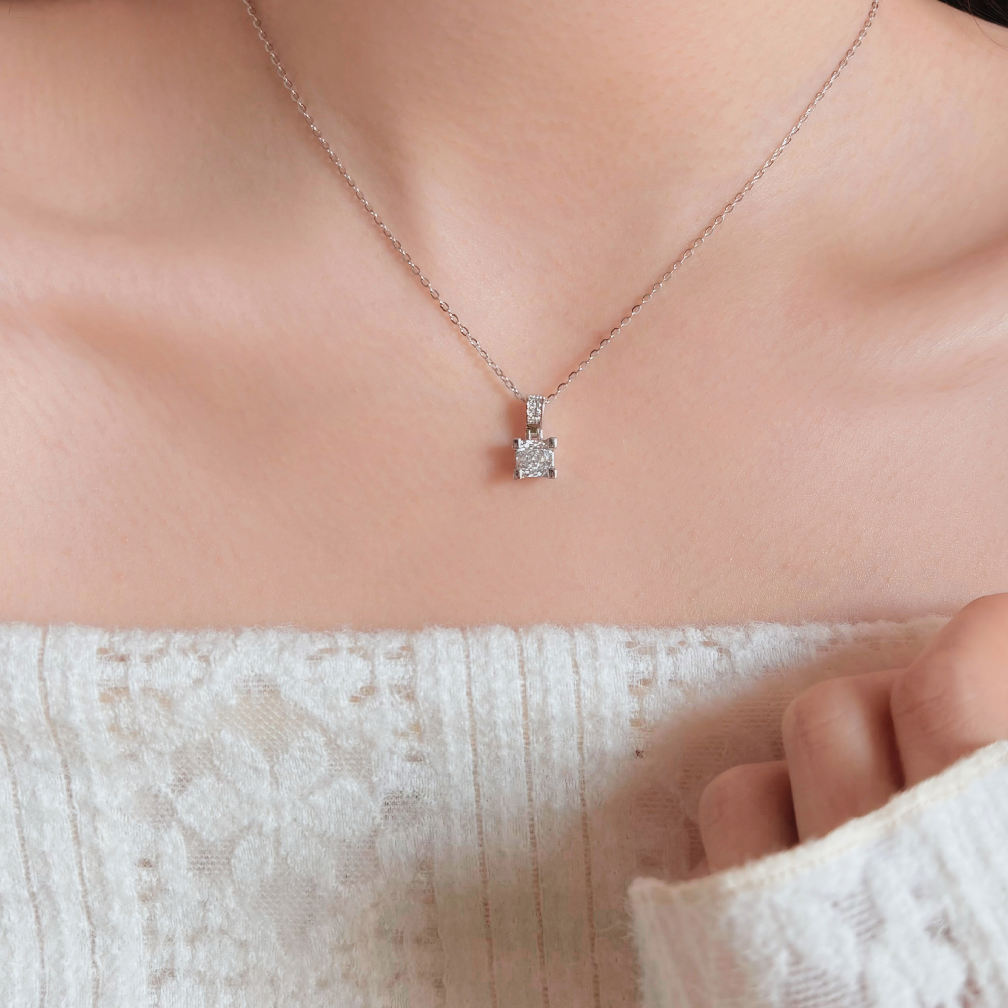 岚屿 偶遇/通体925银重工轻奢牛头项链满钻H字母爆闪毛衣链礼物,饰品/流行首饰/时尚饰品新,银饰项链,淘宝优惠券,粉丝福利购,淘宝优惠卷