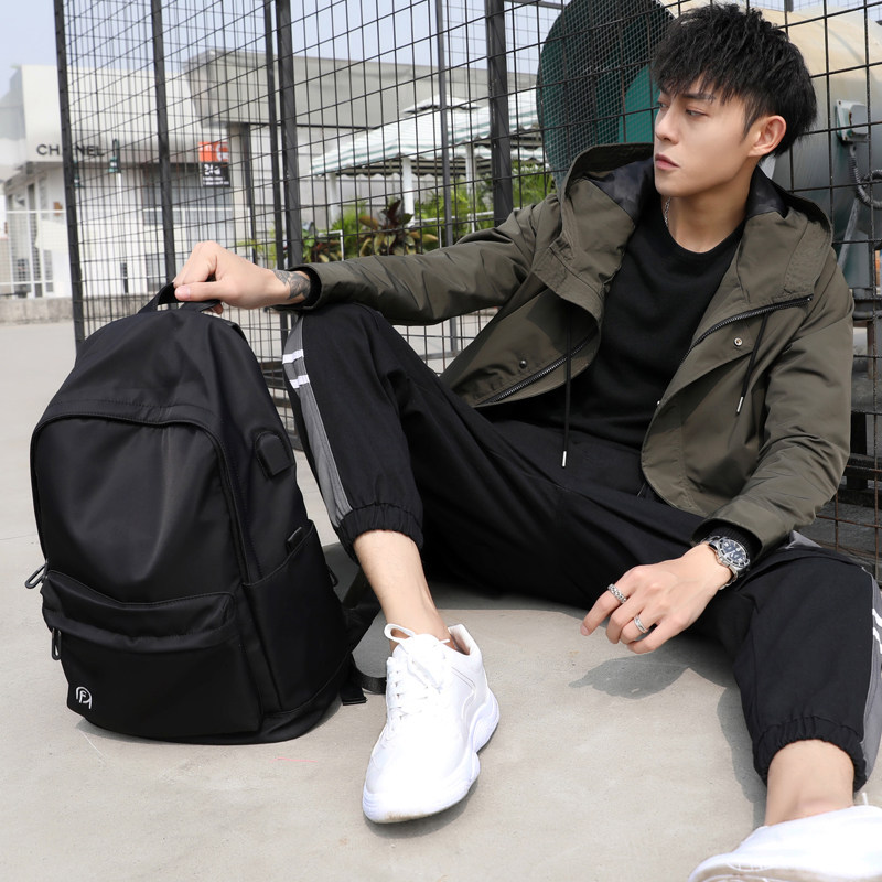 背包男时尚潮流尼龙韩版大容量旅行包休闲简约双肩包潮牌学生书包在类目 箱包皮具/热销女包/男包, 双肩背包中 - 来自Buy2taobao.com提供专业的淘宝代购服务