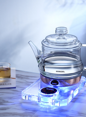 佰宝底部上水水晶电热水壶全自动断电恒温玻璃烧水器泡茶909/910