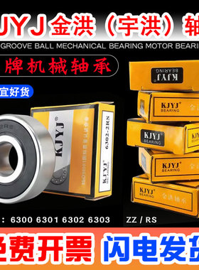 KJYJ金洪 宇洪机械 电机水泵轴承6300RS 6301 6302 6303 6304  ZZ