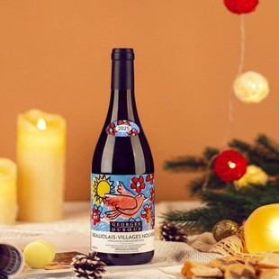 2025年博若莱新酒乔治杜博夫丝印村级AOC薄鸽子天地人干红葡萄酒