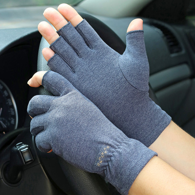 防滑保暖男士骑行半指手套新款